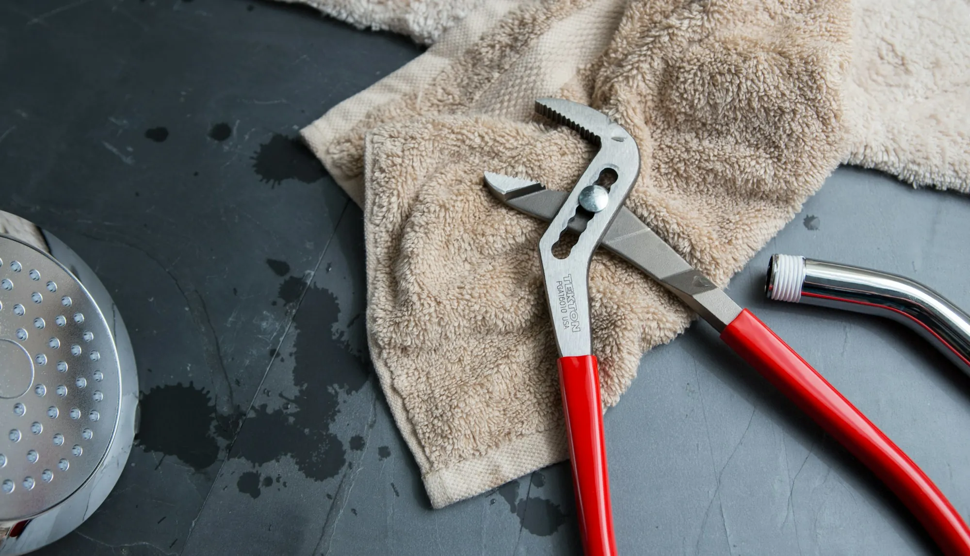 Water Filter Repair & Maintenance in Fountain Valley Red and silver plumbing hand tool